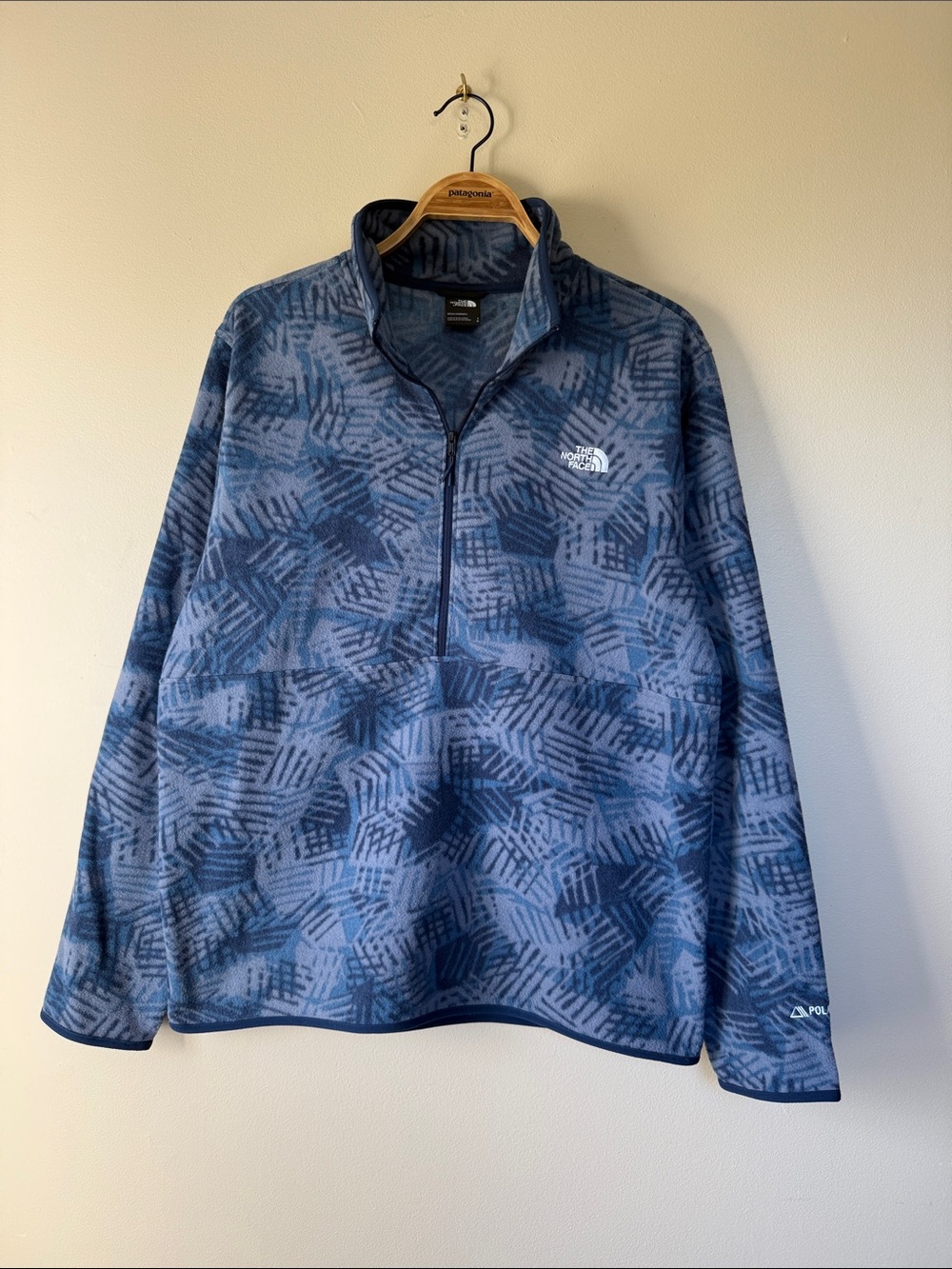 The North Face Blue Alpine Polartec Quarter Zip Fleece - Men’s Large